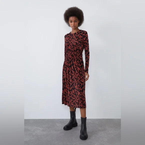 knee length dresses for ladies Lady Leaves Dress – Grover Rad